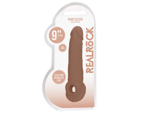 RealRock 9in Penis Extender Sling Tan