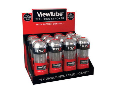 PDX Elite ViewTube Stroker DP 12pk Clear