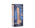 FLESHSTIXXX 8in Vibr Dildo w/Balls Tan