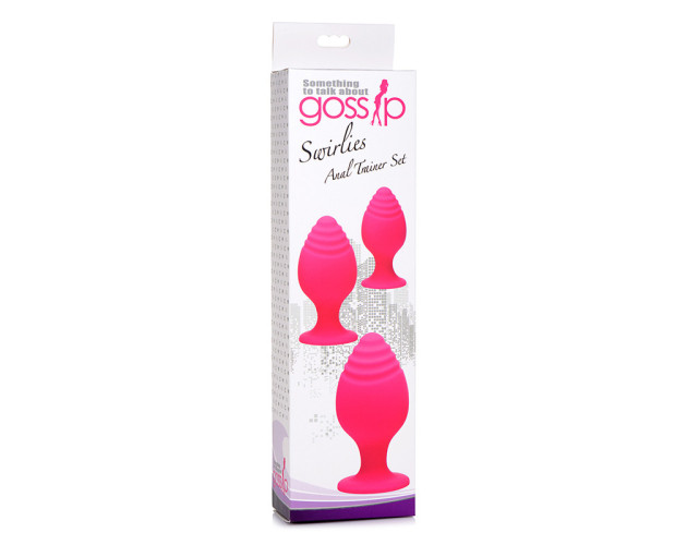 Gossip Swirlies 3pc Sili Anal Set Magent