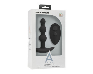 A-Play BEADED VIBE Rechar Sil Anal Plug