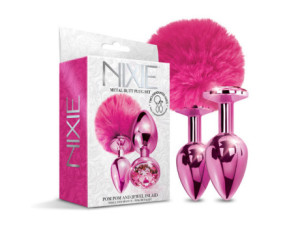 NIXIE Metal Butt Plug Set Pom&Jewel Pk