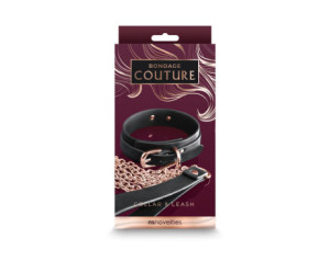 Bondage Couture Collar & Leash Black