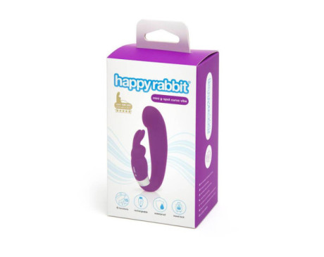 HR Mini G-Spot Curve Vibe Dual Stim Pur