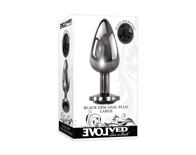 Evolved Black Gem Anal Plug Large