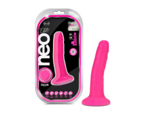 Neo Elite 6in Sili Dual Dens Neon Pink