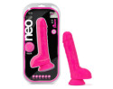 Neo Elite 9in Sili Dual Dens Neon Pink