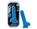 Neo Elite 9in Sili Dual Dens Neon Blue