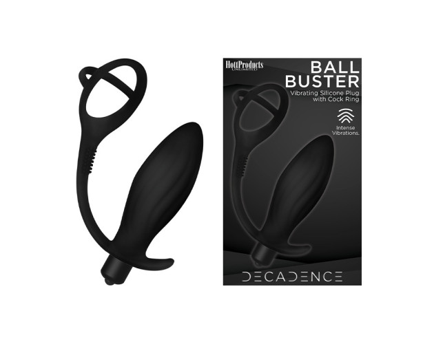 Decadence Ball Bust A.Plug W/Ring/Bulle