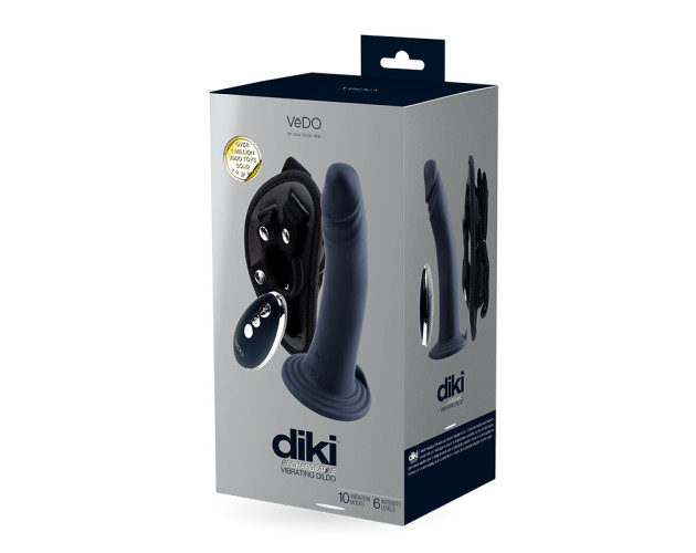 Vedo Diki Recharge Vibr Dildo W Harness