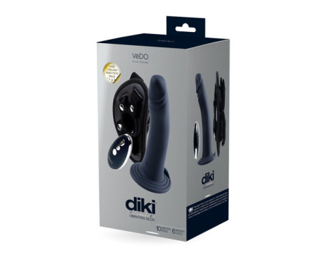 Vedo Diki Recharge Vibr Dildo W Harness