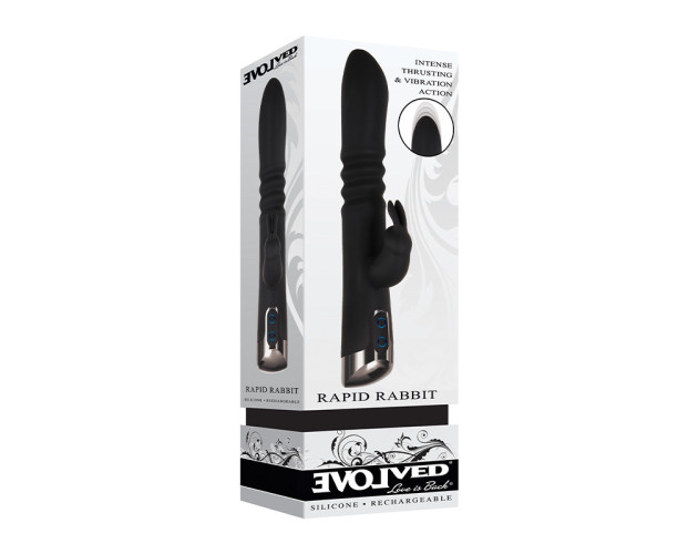 Evolved Rapid Rabbit Vibrator Black