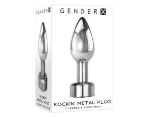 GX Rockin Metal Vibrating Anal Plug Silv