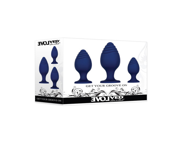 Evolved GetYourGrooveOn 3Pc Plug Set Blu