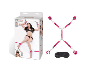 Lux Fetish 7pc Bed Spreader Set Hot Pink