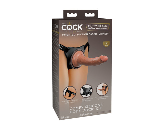 King Cock Elite ComfySiliBodyDockKit Tan