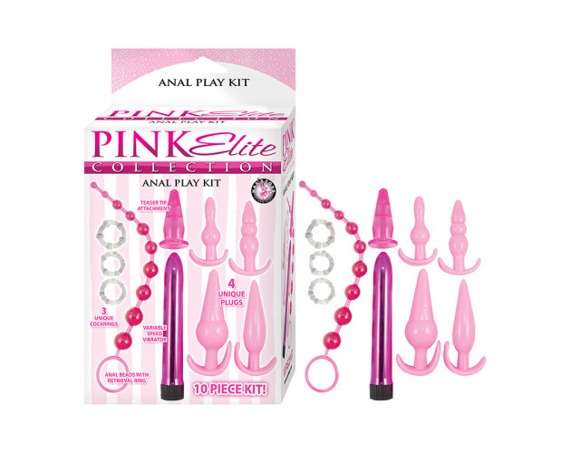 Pink Elite Collection Anal Play Kit Pink