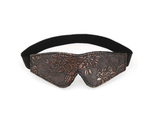 Blindfold Brown PU Floral Print