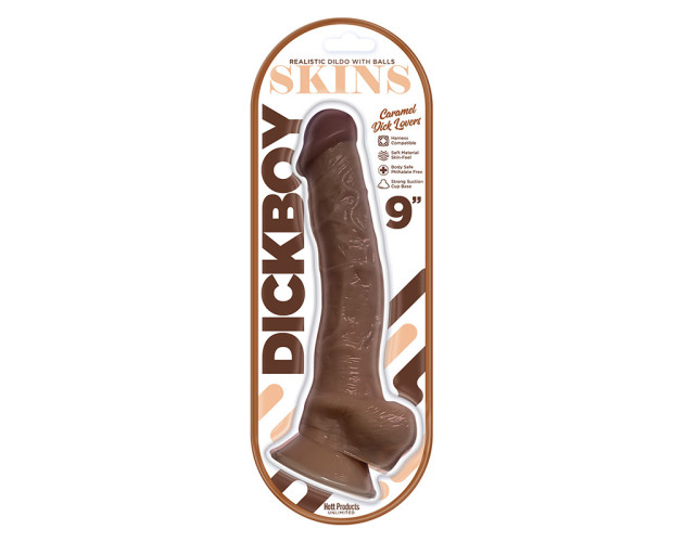 Dickboy Skins Dildo 9in Caramel Lovers