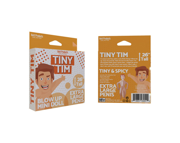 Tiny Tim Blow Up Party Doll