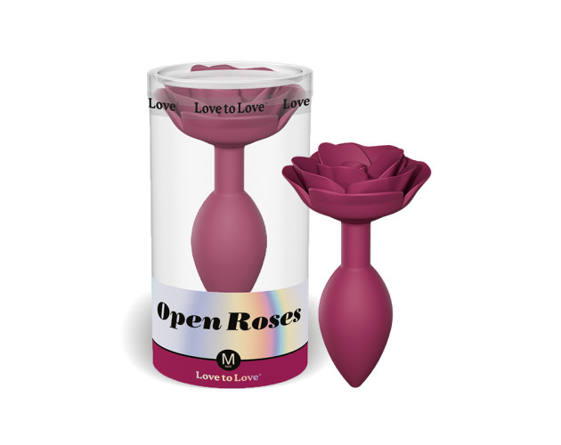 Love to Love Open Roses Anal Plug Bur M