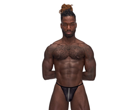 MP Landing Strip Micro Thong BLK SM