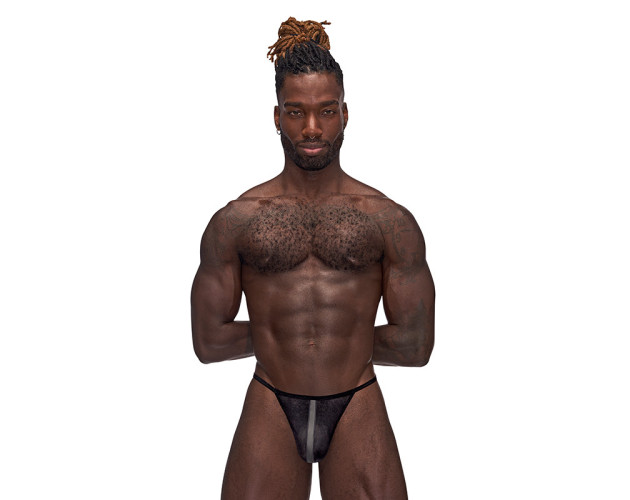 MP Landing Strip Micro Thong BLK LX