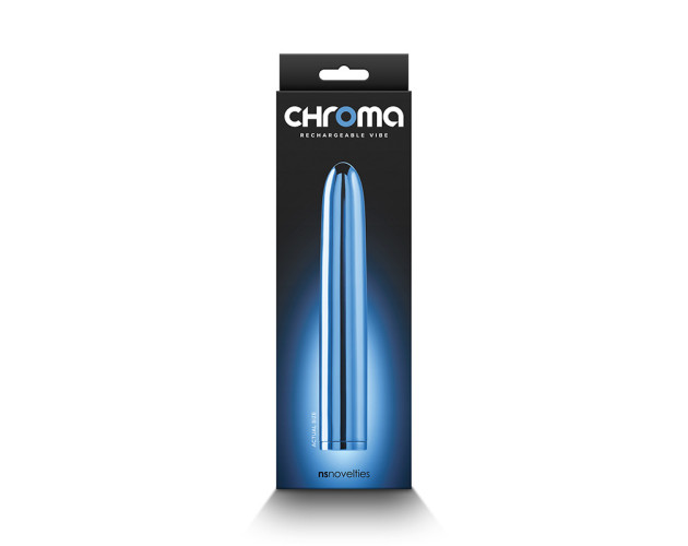 Chroma Rechargeable Vibe 7in Blue