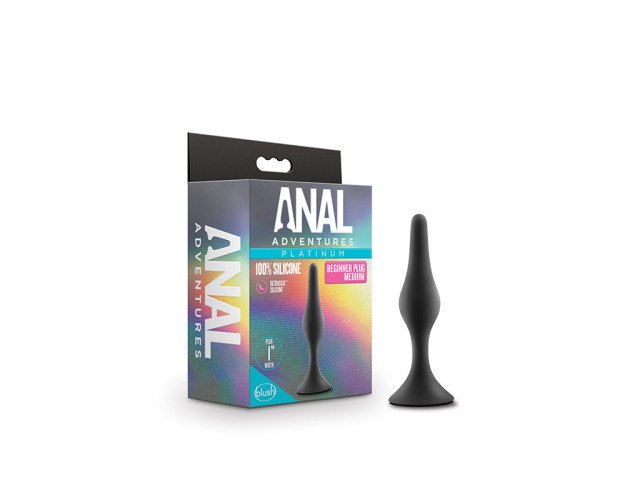 Anal Adventures Beginner Plug Medium Blk