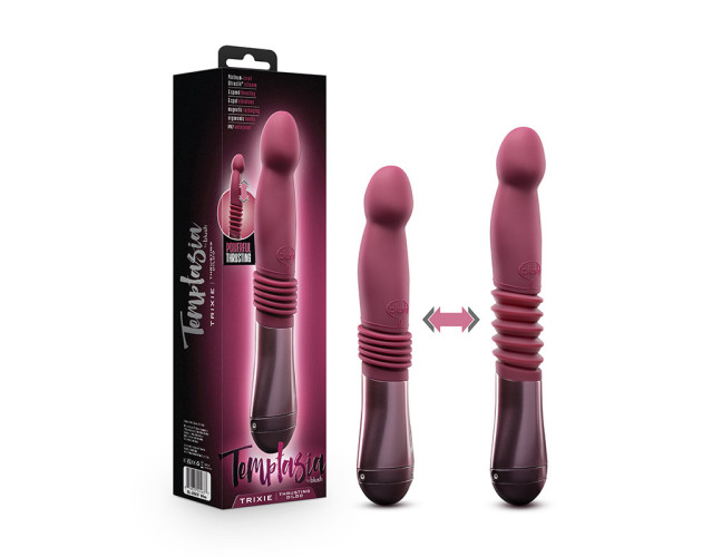 Temptasia Trixie 10in ThrustDildo Wine