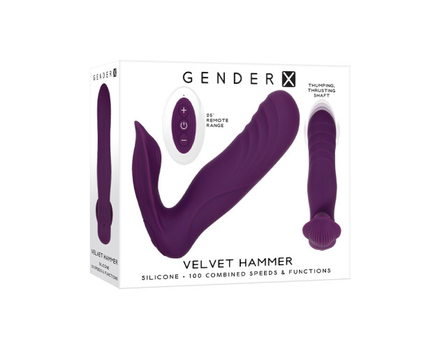 GX Velvet Hammer Dual Stimulator Purple