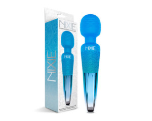 Nixie Rechargeable Wand Blue Ombre Metal