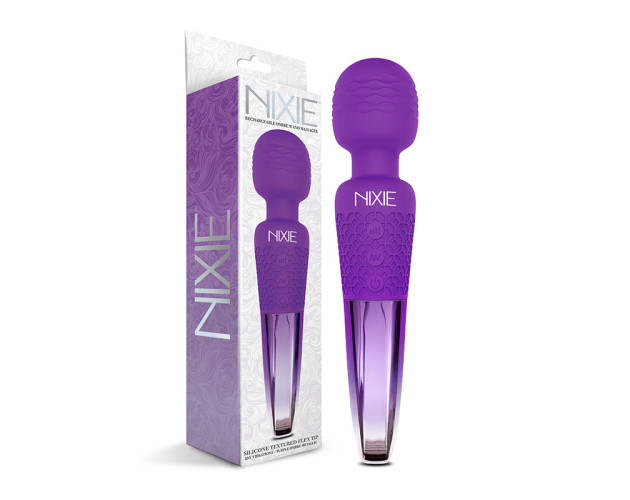 Nixie Rechargeable Wand Purple Ombre Met