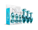 Nixie Metal Butt Plug Train Set Blue Met