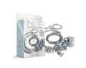 Nixie Metal Butt Plug&Handcuffs Set Silv