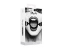 Ouch B&W Silicone Ring Gag Leather Black