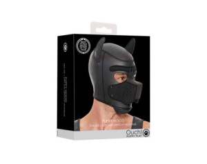 Ouch Puppy Play Neoprene Puppy Hood Blk