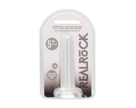 RealRock CC 5in Straight Dildo WSuct Clr