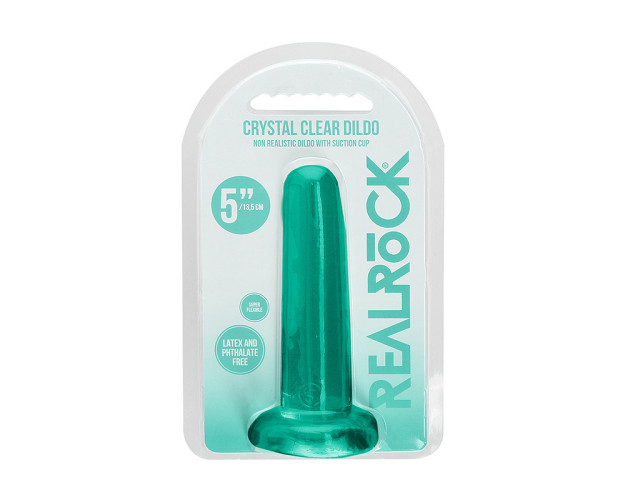 RealRock CC 5in Straight Dildo WSuct Tur