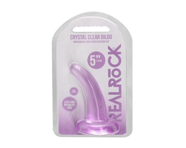 RealRock CC 5in Curve Dildo WSuction Pur