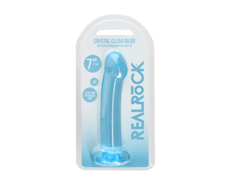 RealRock CC 7in Dildo W/Suction Cup Blue