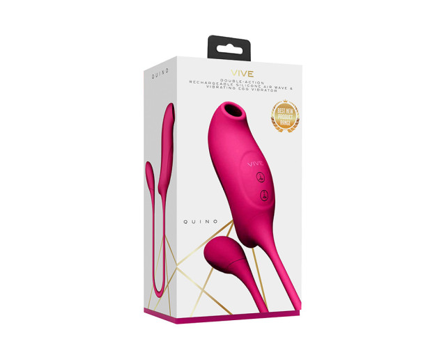 VIVE QUINO Air Wave Vibrating Egg Pink