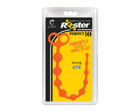 Rooster Perfect 10 Sili Anal Beads Orang