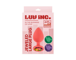 Luv Inc Jp33 Jewel Lrg Plug w/3 Gems Cor