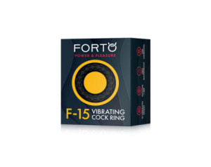 Forto F-15 Sili Vibrating Cockring Blk