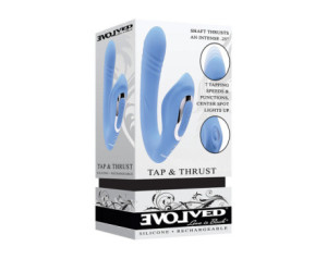 Evolved Tap & Thrust Dual Stimulator Blu