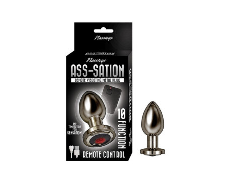 Ass-Sation Remote Vib Metal Plug Silver