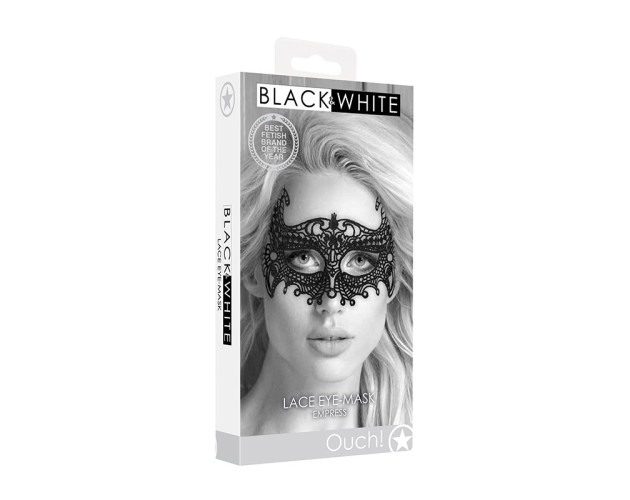 Ouch B&W Empress Lace Eye Mask Black