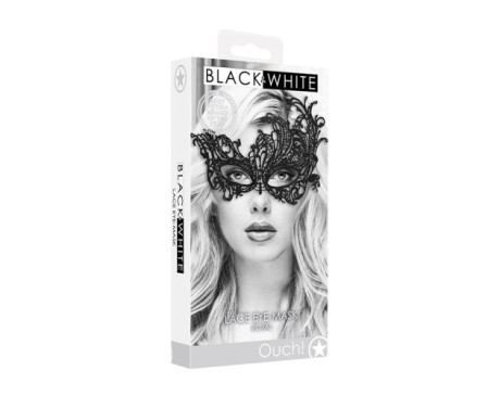 Ouch B&W Royal Lace Eye Mask Black