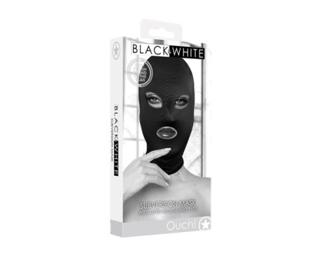 Ouch B&W Subversion Mask Mouth&Eye Blk